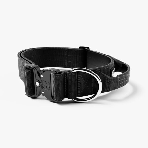 BULLYBILLOWS 5cm Combat Dog Collar - Black v2.0
