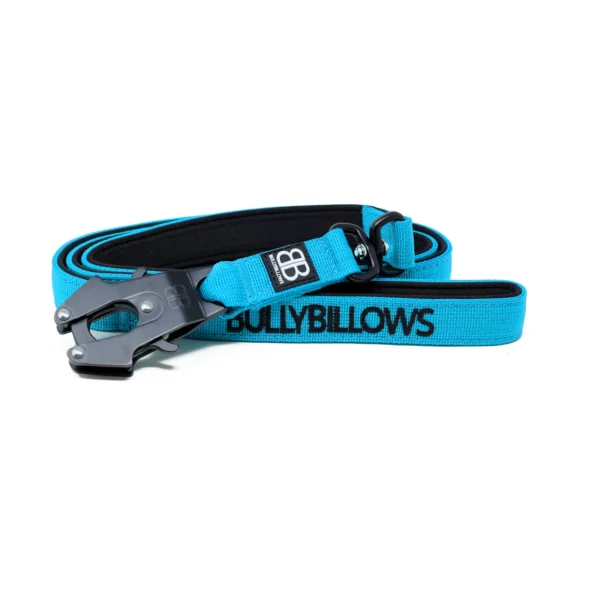 Bully Billows Swivel Combat Dog Lead Light Blue