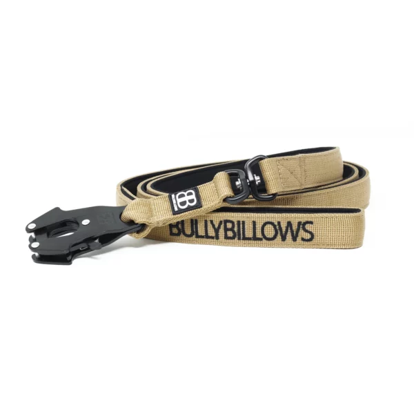Bully Billows Swivel Combat Dog Lead Military Tan