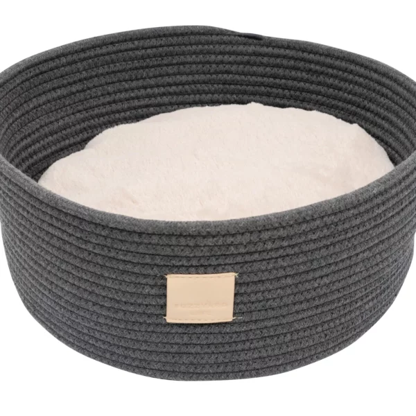 FuzzYard Rope Basket Slate Grey