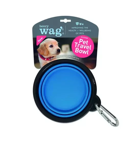 Henry Wag Collapsible Travel Water Bowl 750ml from Catdog Store
