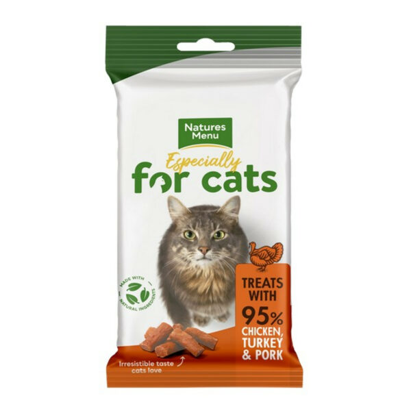 Natures Menu Cat Treats Chicken and Turkey 60g from Catdog Store