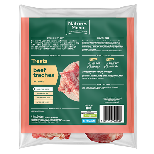 Natures Menu Frozen Raw Beef Trachea 2Pcs - Image 2