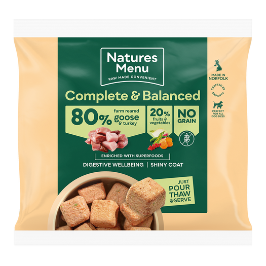 Natures Menu Frozen Turkey and Goose Dog Nuggets Grain Free 1kg from Catdog Store