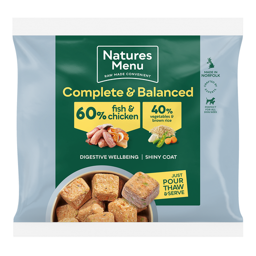 Natures Menu Frozen Nuggets Senior Chicken and Fish 1kg from Catdog Store