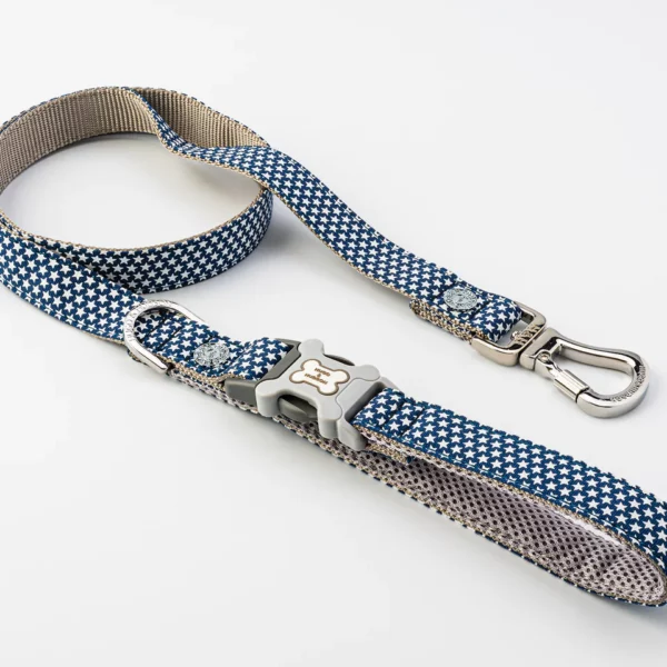 Hugo & Hudson Navy Star Fabric Dog Lead from Catdog Store